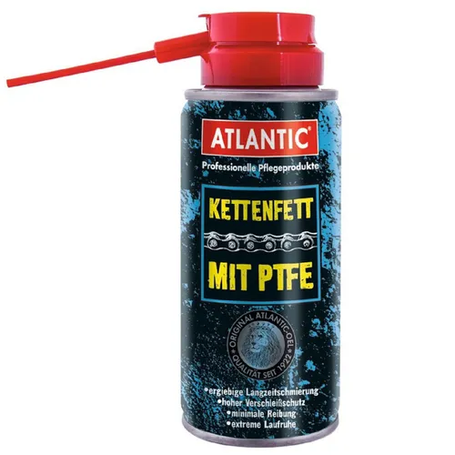 Kettenfett Atlantic 150 ml mit PTFE - Hochwirksames Kettenspray - Fahrrad-Pflegemittel, schützt und schmiert Ihre Kette zuverlässig mit PTFE für optimale Leistung und Langlebigkeit.