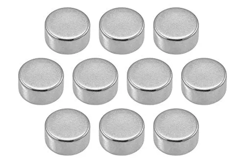 Connex Neodym-Scheibenmagnet - Ø 10 x 5 mm - 10 Stück im praktischen Set - Extra starker Magnet - 3,5 kg Haftkraft - Für Haushalt, Werkstatt & Hobby / Powermagnet / Mini-Magnet / DY7100002