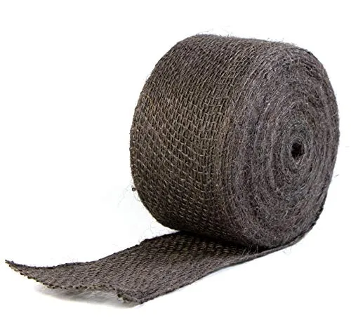 mgc24 Jute-Wickelband Vintage Sackleinen Geschenkband - Dekoband für Handwerk, Hochzeitdeko und Geschenkverpackung - Burlap Band für Basteln und DIY - Farbe: Anthrazit, Breite: 10 cm, Länge: 25 m