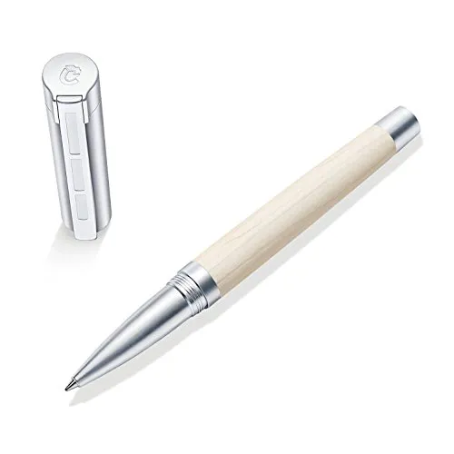 STAEDTLER Initium Lignum Tintenroller, Ahornholz, M, schwarz, Made in Germany, mit edler Geschenkverpackung, 9PM220M-9