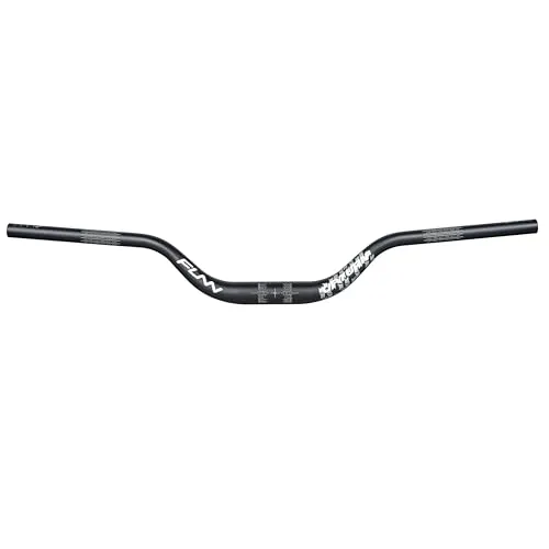 Funn Upturn Hochgelegener Mountainbike-Lenker mit 35mm Klemmbreite und 800mm Breite, langlebiger und leichter Legierungs-Riser-Lenker für MTB und BMX, 75mm Erhöhung (Schwarz)