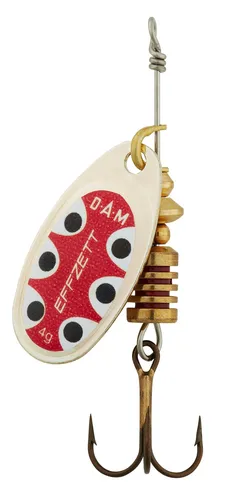 DAM STANDARD SPINNER #4 10G SINKING SILVER BLACK DOT