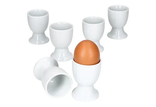 MamboCat Eierbecher 6er Set Lotta Eierbecher weiß Porzellan für 6 Personen