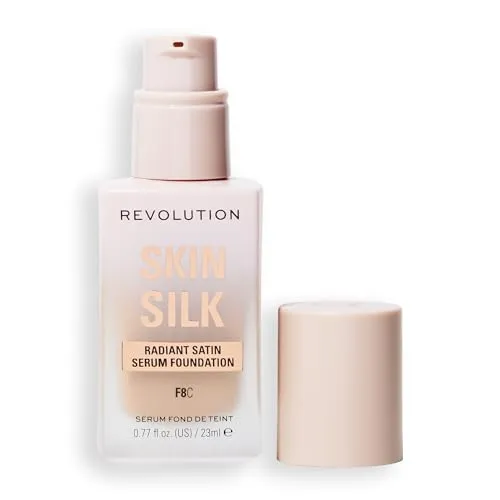 Revolution Skin Silk Serum Foundation Leichtes Make-up Farbton F8 23 ml