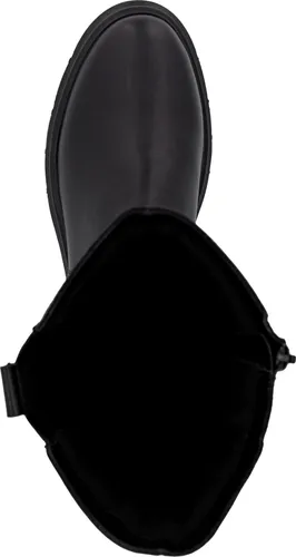 Remonte D1W80 Damen Stiefel, Schwarz, Größe 41 - Elegante Langschaftstiefel aus hochwertigem Glattleder mit praktischem Reißverschluss und weichem Wechselfußbett für individuellen Komfort – ideal für Alltag und besondere Anlässe.