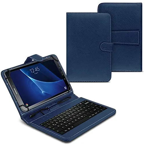 Tablet Tasche mit QWERTZ Tastatur für Samsung Galaxy Tab A6 10.1 (2016)
