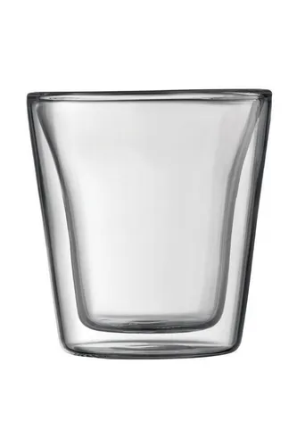Bodum Glas Canteen - 6-teilig, 100 ml - Wassergläser aus hochwertigem Glas, perfekt für Softgetränke und stilvolle Tischdekoration.