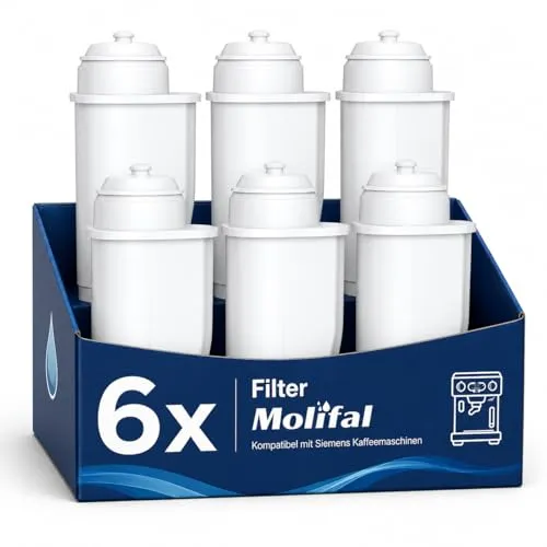 Produktbild Molifal Ersatzwasserfilter für Siemens EQ Series, EQ5, EQ6, EQ9, S700, EQ500, S900, S500, TZ70003, TCZ7003, Ersatz Filter für Bosch TCZ7003, TCZ7033, 467873, Brita Intenza, Bosch 12008246(6)