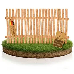 Gartenzaun Holz H 50 x B 90cm - Flexibler Bausatz für individuelle Gestaltung - Gartenzäune, variabel konfigurierbar mit individuellem Lattenabstand. Inklusive Aufbauanleitung und speziellen Holzschrauben für einfache Montage.