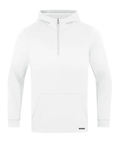 JAKO Pro Casual Hoody Damen Weiss, Größe 38 - Hochwertiger Damen Hoodie mit Kapuze, ideal für Freizeit und Sport, bietet hohen Tragekomfort und moderne Passform.
