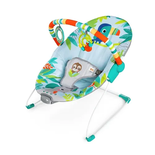 Babywippe Bright Starts Rainforest Vibes mit Vibrationen und Spielbogen