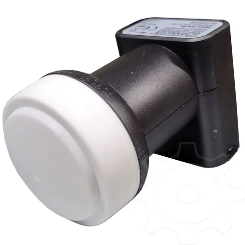 Schwaiger Digitales Twin-LNB, anthrazit - 2 Ausgänge für optimale Satellitenempfang - LNB für Satellitenschüsseln mit 2 Ausgängen, ideal für den Empfang von zwei Programmen gleichzeitig, kompakte Bauweise in modernem Anthrazit.