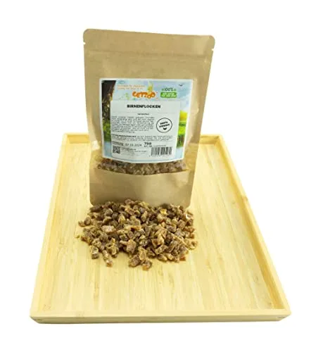 Getzoo Premium Birnenflocken 75g | Natürlicher Snack für Nagetiere | Reich an Vitaminen, Mineralien & Ballaststoffen | Ideal für Kaninchen, Meerschweinchen, Hamster