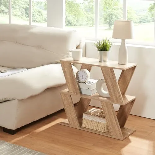[en.casa] Beistelltisch Nome – Moderner Sofatisch mit Zwei Ablageflächen