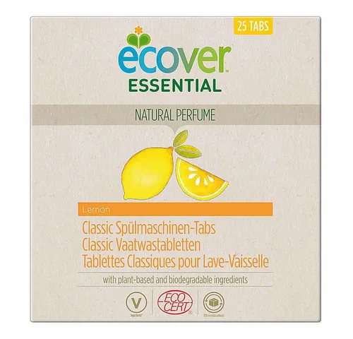Ecover Classic Spülmaschinen-Tabs - Zitrone 25 Stück 500g Spülmaschinentabs