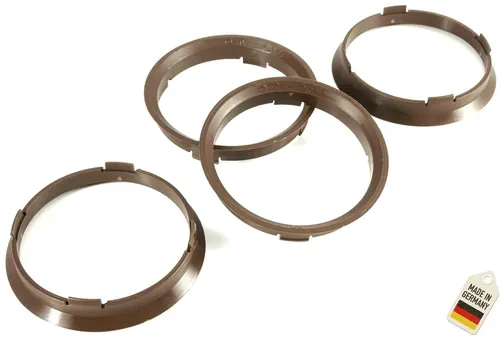 4x Zentrierringe 70,4 x 66,6 / 70 4 auf 66 6 Dunkelbraun kompatibel mit Rondell