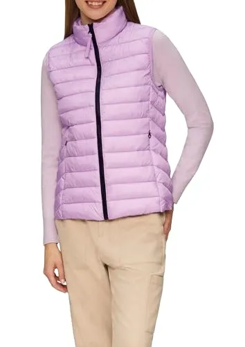 s.Oliver Leichte Outdoor-Weste mit Steppung und Stehkragen in lila von s.Oliver