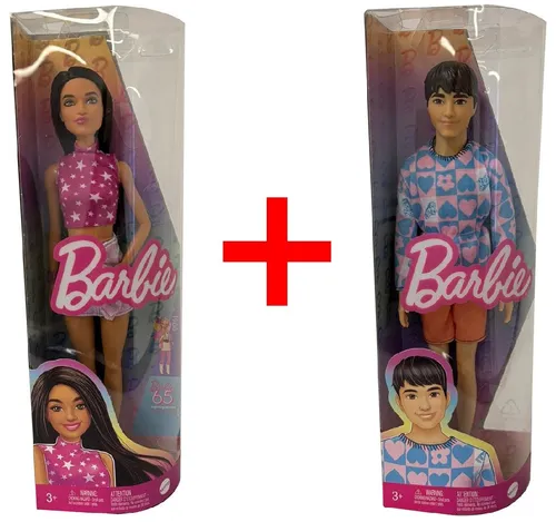 Barbie Stehpuppe 2er-Set Fashionistas HRH130 & HRH24 - Entdecke das 2er-Set der Barbie Fashionistas mit stylischen Outfits! Ideal für kreative Rollenspiele und zum Sammeln. Ein perfektes Geschenk für kleine Modefans!