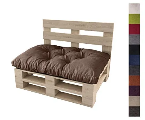 sunnypillow Palettenkissen 120 x 60 cm - Komfortable Sitzauflage für Gartenmöbel - Das sunnypillow Palettenkissen bietet optimalen Sitzkomfort und eine ergonomische Form für entspannte Stunden im Garten. Hergestellt aus zertifizierten Materialien, ist es langlebig und pflegeleicht. Ideal für gesellige Runden!