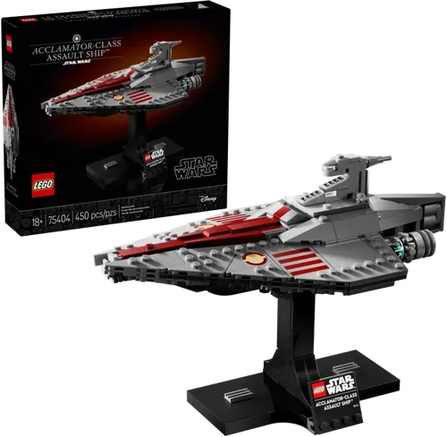 LEGO Star Wars Assault ShipTM der Acclamator-Klasse - LEGO Set 75404, baue das erste Modell eines ikonischen Raumschiffs mit detailgetreuer Ausstattung und Spielmöglichkeiten für Fans.