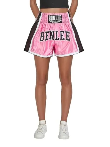 BENLEE Herren Thaibox-Hose DAGETT Pink/Black/White XXL - Herren-Trainingshose für Thaiboxen, aus 100% Polyester, mit elastischem Bund für optimalen Sitz und stylischen Logo-Details.