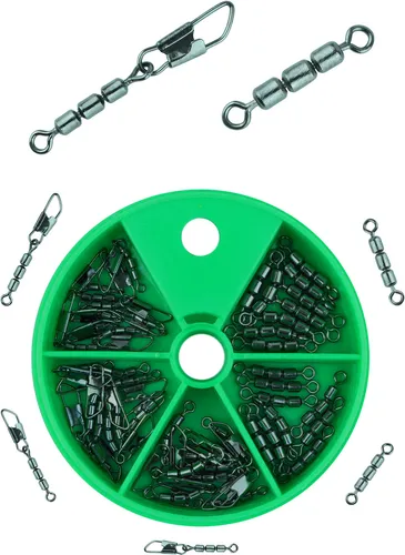 Stück Dreifachwirbel Sbirolino Wirbel zum Forellenangeln in Spenderdose 45