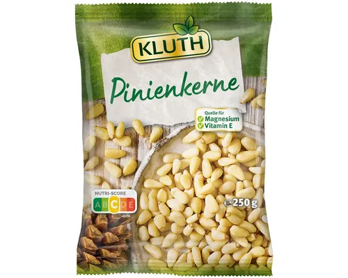 Kluth Pinienkerne 250g - Premium Qualität - Vegan und vegetarisch, reich an Vitamin E und Magnesium, ideal für gesundheitsbewusste Ernährung.