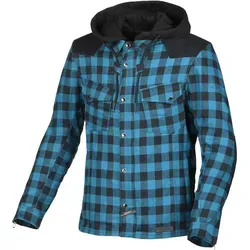 Macna Inland Plaid Motorradjacke, Blau, 2XL – Komfortabel und Sicher - Die Macna Inland Plaid Motorradjacke bietet an warmen Tagen hohen Tragekomfort dank seitlichem Belüftungsreißverschluss und atmungsaktivem Material. Sicherheitsmerkmale wie Protektoren und Aramid-Verstärkungen sorgen für Schutz auf jeder Fahrt.
