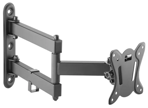 RICOO Monitor Halterung S7311 - Schwenkbare Wandhalterung für 13-27 Zoll Monitore - Arme für Computermonitore, bis 180 Grad schwenkbar, ideal für flexible Bildschirmpositionierung und Platzersparnis.