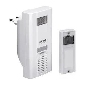 Grothe Türklingel Mistral 400M - Funk Set mit 500m Reichweite, wasserdicht, 16 Melodien und LED-Blinken für optimale Erreichbarkeit