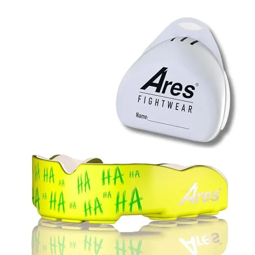 Ares Fightwear® Slim Fit Mundschutz Boxen inkl. Aufbewahrungsbox für Kampfsport, MMA & Athleten I Maximaler Zahnschutz dank Optimaler Passform I Profi Mouthguard für Herren & Damen