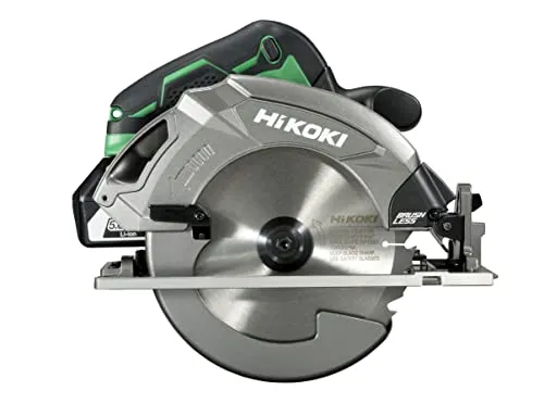 HIKOKI Akku Handkreissäge C1807DAWRZ mit 5,0 Akku - Akku Handkreissäge für präzise Schnitte mit Spindelarretierung und Silent Funktion für geräuscharmes Arbeiten. Ideal für lärmsensible Bereiche.