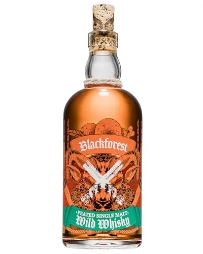 Brennerei Wild, Blackforest Peated Single Malt Wild Whisky, Süßliche Karamell-Nuss-Note, Rauchiger Abgang, 42% Vol., Premium Qualität, Made in Germany