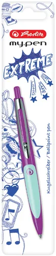 herlitz Druckkugelschreiber my.pen, lila/minze von herlitz
