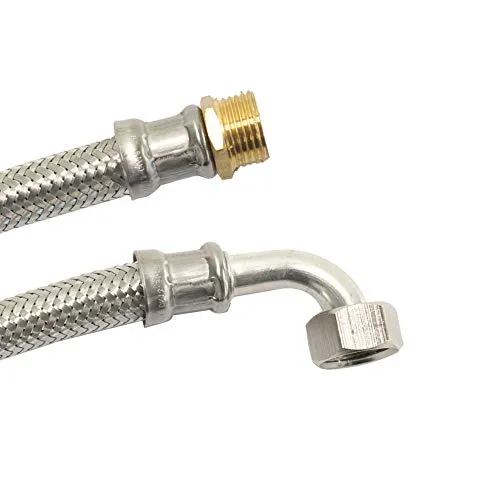 DN13 DVGW Panzerschlauch m. Edelstahlumflechtung 1/2