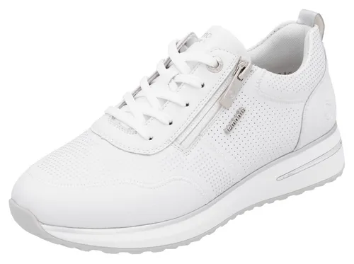 Remonte Keilsneaker – Sportlicher Freizeitschuh mit gepolstertem Schaftrand - Sneaker mit 3,5 cm Keilabsatz und Softfußbett für optimalen Komfort. Ideal für den Alltag und perfekt für trendbewusste Frauen.