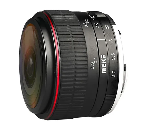 Meike Fisheye-Objektiv MK-6,5mm-F/2.0 für Micro 4/3 - Objektiv für Micro 4/3 Kameras, ideal für beeindruckende Panoramaaufnahmen und kreative Perspektiven mit einer hohen Lichtstärke von F2.0.