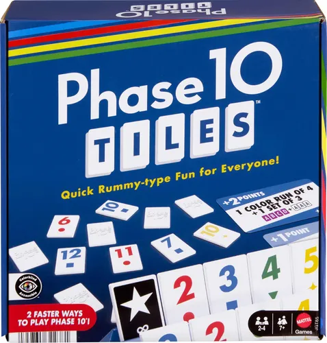 Mattel Games Phase 10 Tiles Game, Quick Family Rummy-Type Play with (US IMPORT)