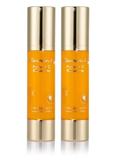 Ricarda M. PCC Anti Wrinkle Eye Cream – 2x 50 ml - Augencreme mit Instant-Lift-Effekt, ideal für reife Haut, strafft und entknittert die empfindliche Augenpartie.