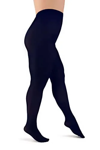 Aurellie Damen-Strumpfhose, blickdicht, weiches Gefühl, ganztägiger Komfort, Mikrofaser, 60 Denier, marineblau, 36