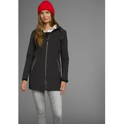 Softshellmantel POLARINO Damen Gr. 44 schwarz in schwarz von Polarino