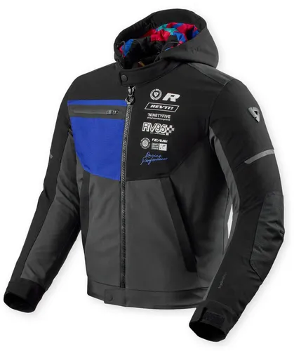 Revit Haste H2O Motorrad Textiljacke XL, schwarz-blau