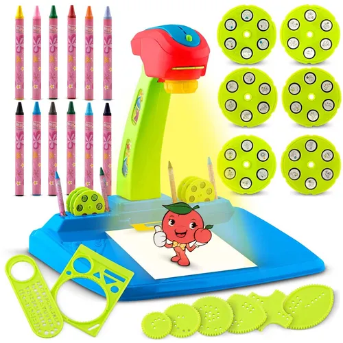 Ricokids 772001 Projektor zum Zeichnenlernen – blau
