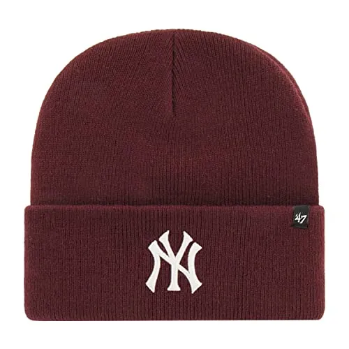 '47 Brand Beanie MLB Oversized Haymaker - New York Yankees - Stylische Beanie mit MLB Branding, oversized Turn Up und warmem, elastischem Polyacryl. Perfekt für kalte Wintertage und echte Fans der Major League Baseball.