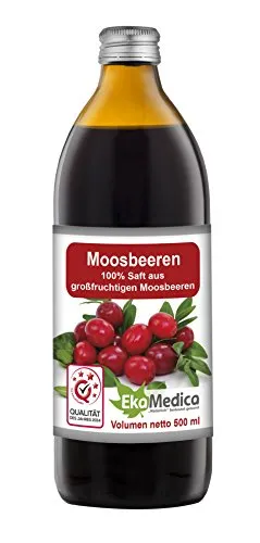 100% Moosbeerensaft Eka Medica 500 ml Cranberry Juice