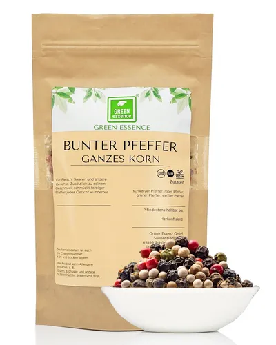Pfeffer Bunte Körner ganz 500g - eine Mischung aus 4 Pfeffersorten - Premium Qua