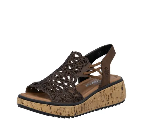 Rieker Sandalen Sandale braun 36 EU – Komfortabel und stilvoll - Elegante Sandalen in Größe 36, braun. Mit praktischem Gummizug für einfachen Einstieg. Ideal für den täglichen Einsatz und vielseitig kombinierbar.
