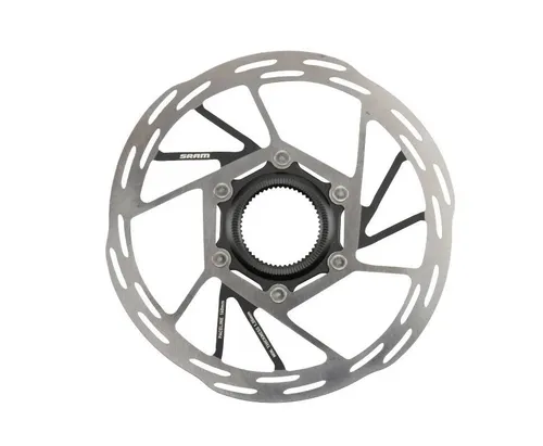 SRAM Paceline Bremsscheibe 160 mm - Hochleistungs Bremsscheibe für Fahrräder, zwei Teile mit Zentralverriegelung für verbesserte Bremskontrolle und Sicherheit.