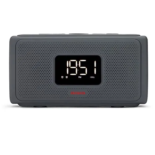 Aiwa CRU-80BT FM Radiowecker - Radios mit Bluetooth-Lautsprecher, Freisprechfunktion und USB-Leser für Musik bis 128 GB – ideal für entspannte Morgenstunden.