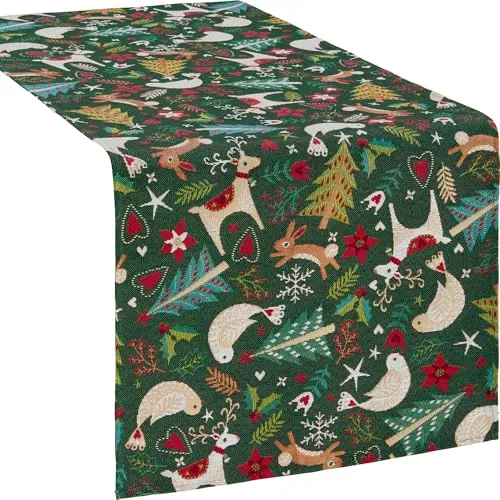 Erwin Müller Tischläufer Gobelin grün Größe 40x100 cm